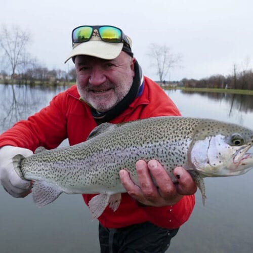 La pêche de la truite en réservoir